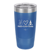 Peace Love Gnome - Laser Engraved Stainless Steel Drinkware - 2532 -