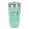 Peace Love Gnome - Laser Engraved Stainless Steel Drinkware - 2532 -