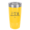Peace Love Gnome - Laser Engraved Stainless Steel Drinkware - 2532 -