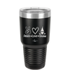 Peace Love Gnome - Laser Engraved Stainless Steel Drinkware - 2532 -