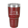 Peace Love Gnome - Laser Engraved Stainless Steel Drinkware - 2532 -