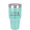Peace Love Gnome - Laser Engraved Stainless Steel Drinkware - 2532 -