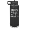 Home is Where Your Gnome is - Laser Engraved Stainless Steel Drinkware - 2552 -