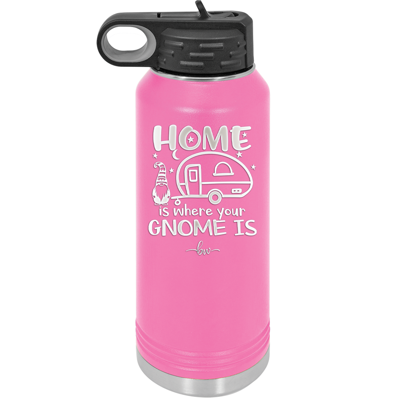 Home is Where Your Gnome is - Laser Engraved Stainless Steel Drinkware - 2552 -