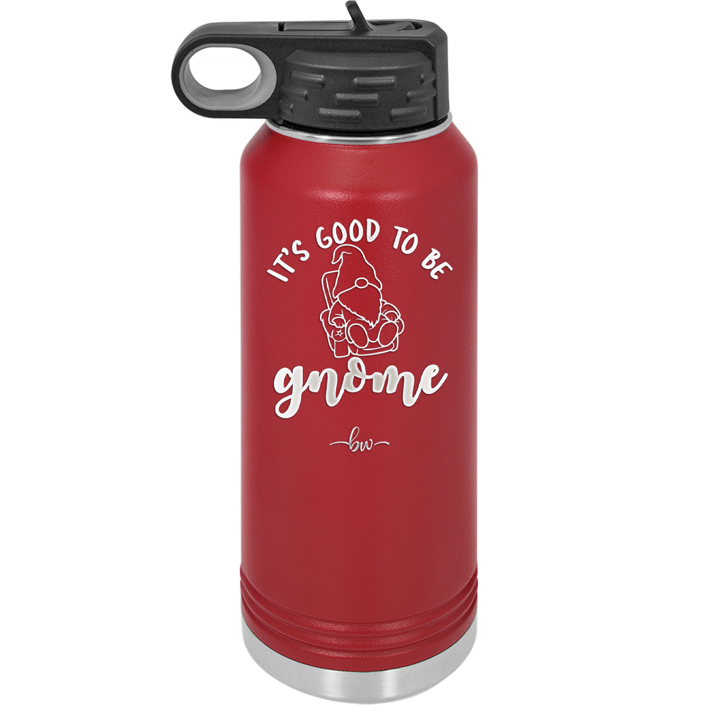 It's Good to Be Gnome 2 - Laser Engraved Stainless Steel Drinkware - 2554 -