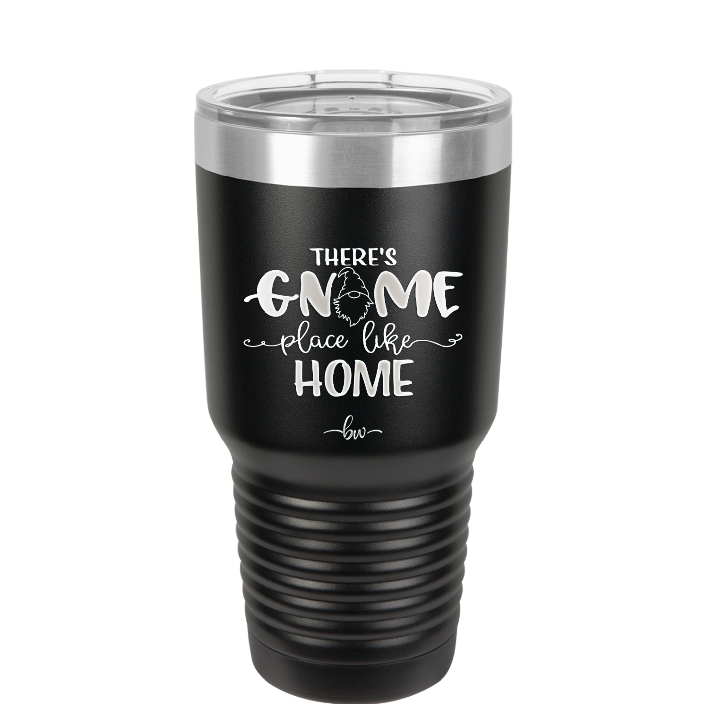 There's Gnome Place Like Home 1 - Laser Engraved Stainless Steel Drinkware - 2555 -