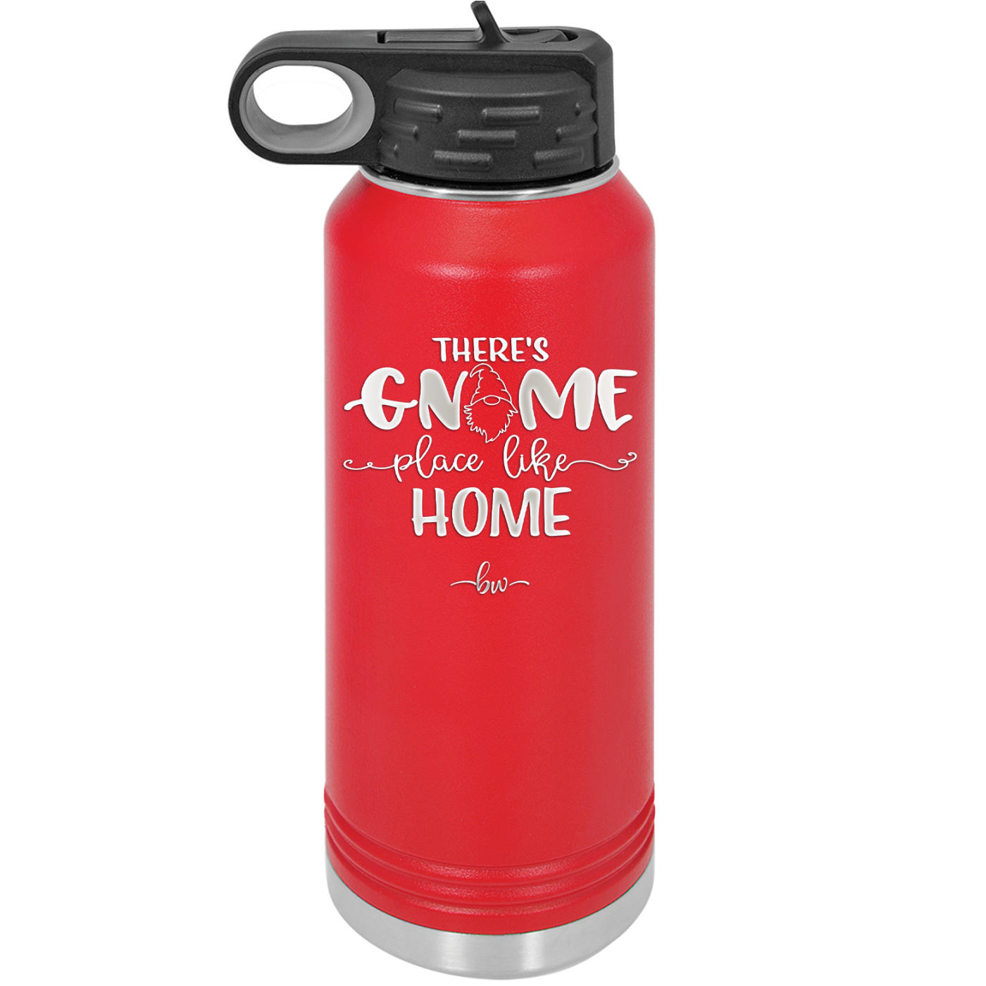 There's Gnome Place Like Home 1 - Laser Engraved Stainless Steel Drinkware - 2555 -