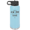 There's Gnome Place Like Home 1 - Laser Engraved Stainless Steel Drinkware - 2555 -