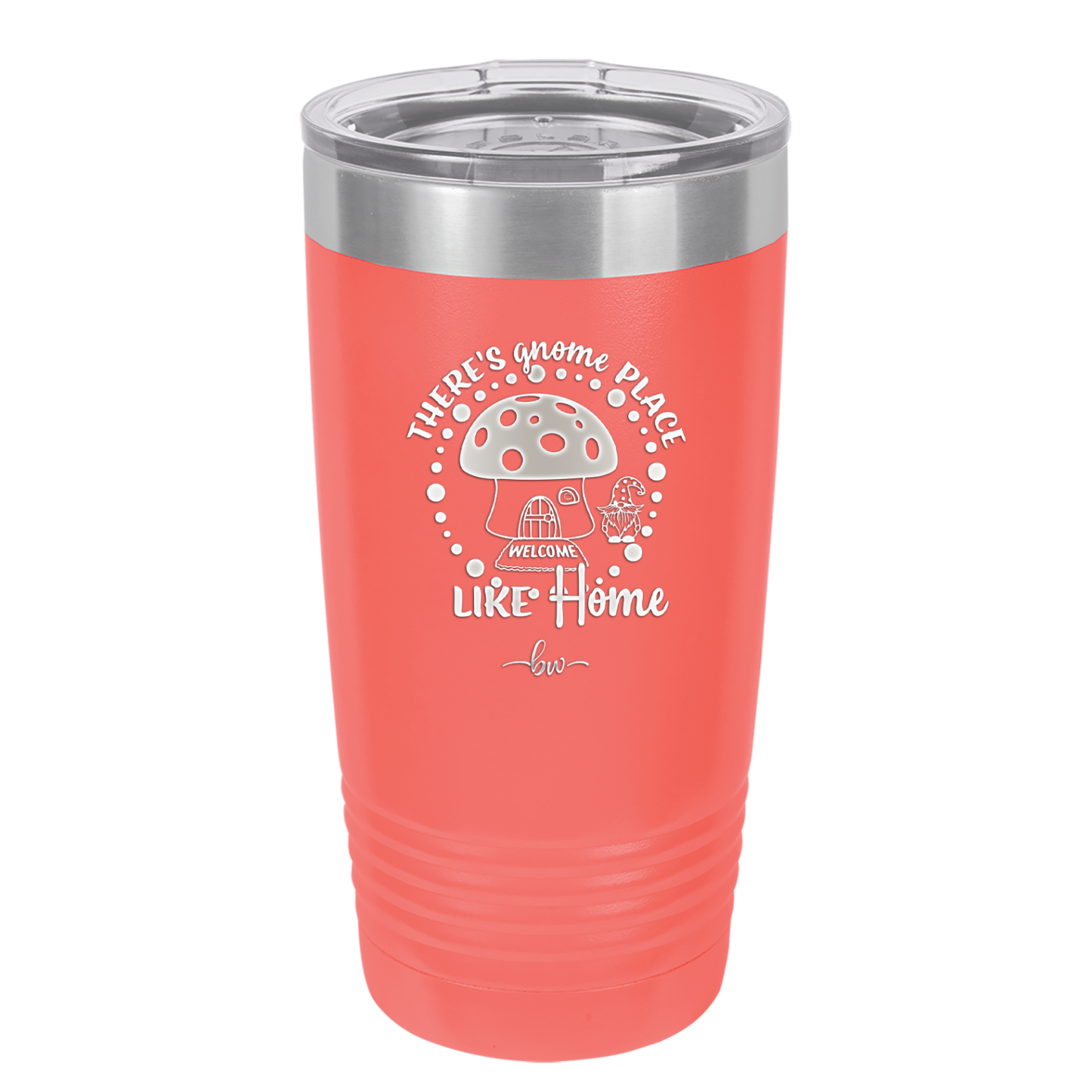 There's Gnome Place Like Home 2 - Laser Engraved Stainless Steel Drinkware - 2556 -