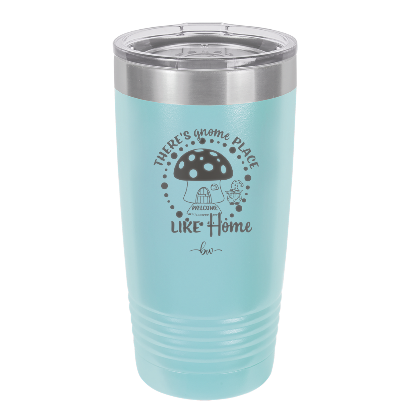 There's Gnome Place Like Home 2 - Laser Engraved Stainless Steel Drinkware - 2556 -