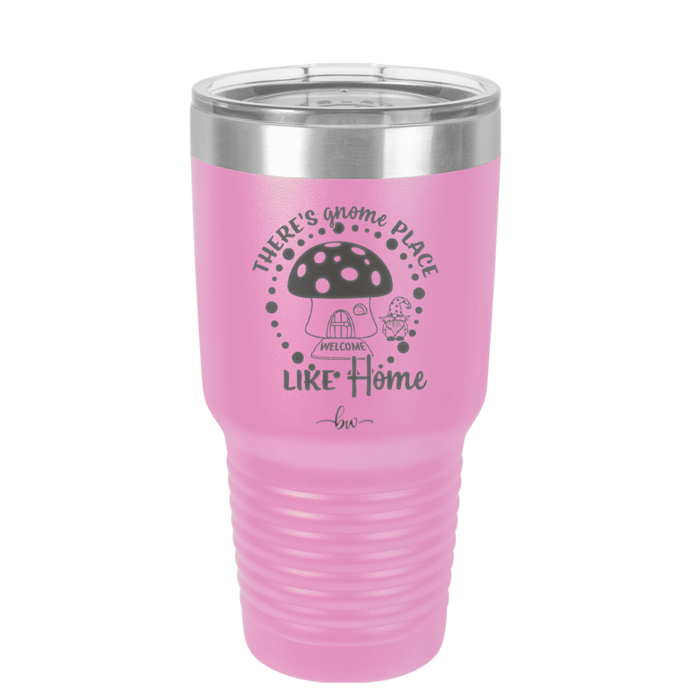 There's Gnome Place Like Home 2 - Laser Engraved Stainless Steel Drinkware - 2556 -
