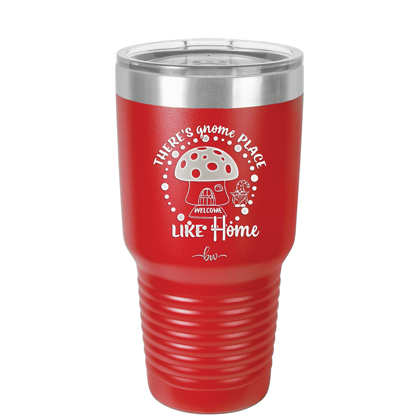 There's Gnome Place Like Home 2 - Laser Engraved Stainless Steel Drinkware - 2556 -