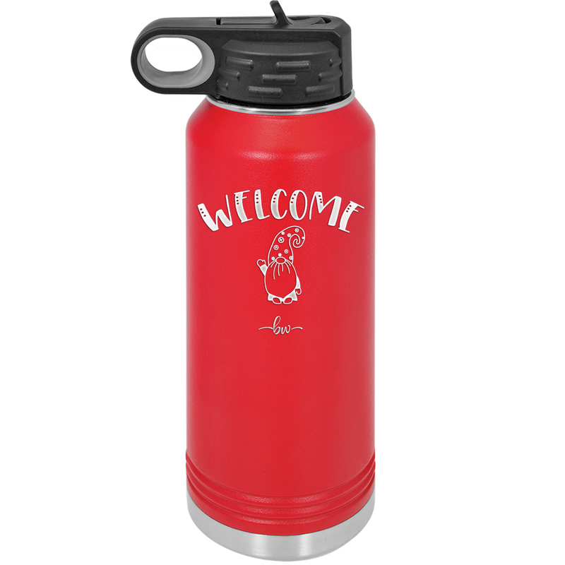 Welcome Gnome 2 - Laser Engraved Stainless Steel Drinkware - 2558 -