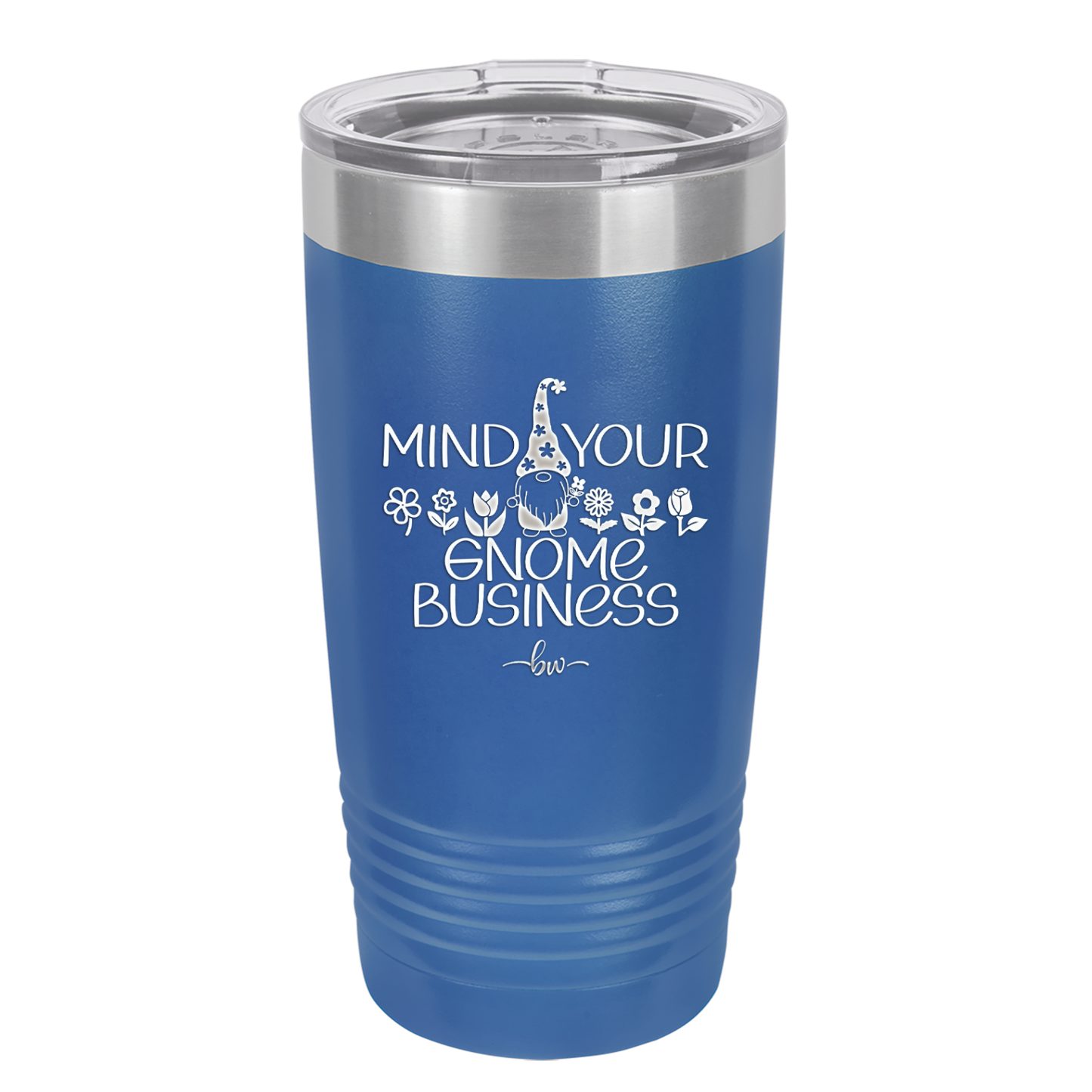 Mind Your Gnome Business 1 - Laser Engraved Stainless Steel Drinkware - 2561 -