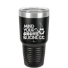 Mind Your Gnome Business 2 - Laser Engraved Stainless Steel Drinkware - 2562 -