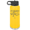 I'm Naughty and I Gnome it 1 - Laser Engraved Stainless Steel Drinkware - 2567 -