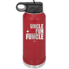 Uncle Plus Fun Equals Funcle - Laser Engraved Stainless Steel Drinkware - 1518 -