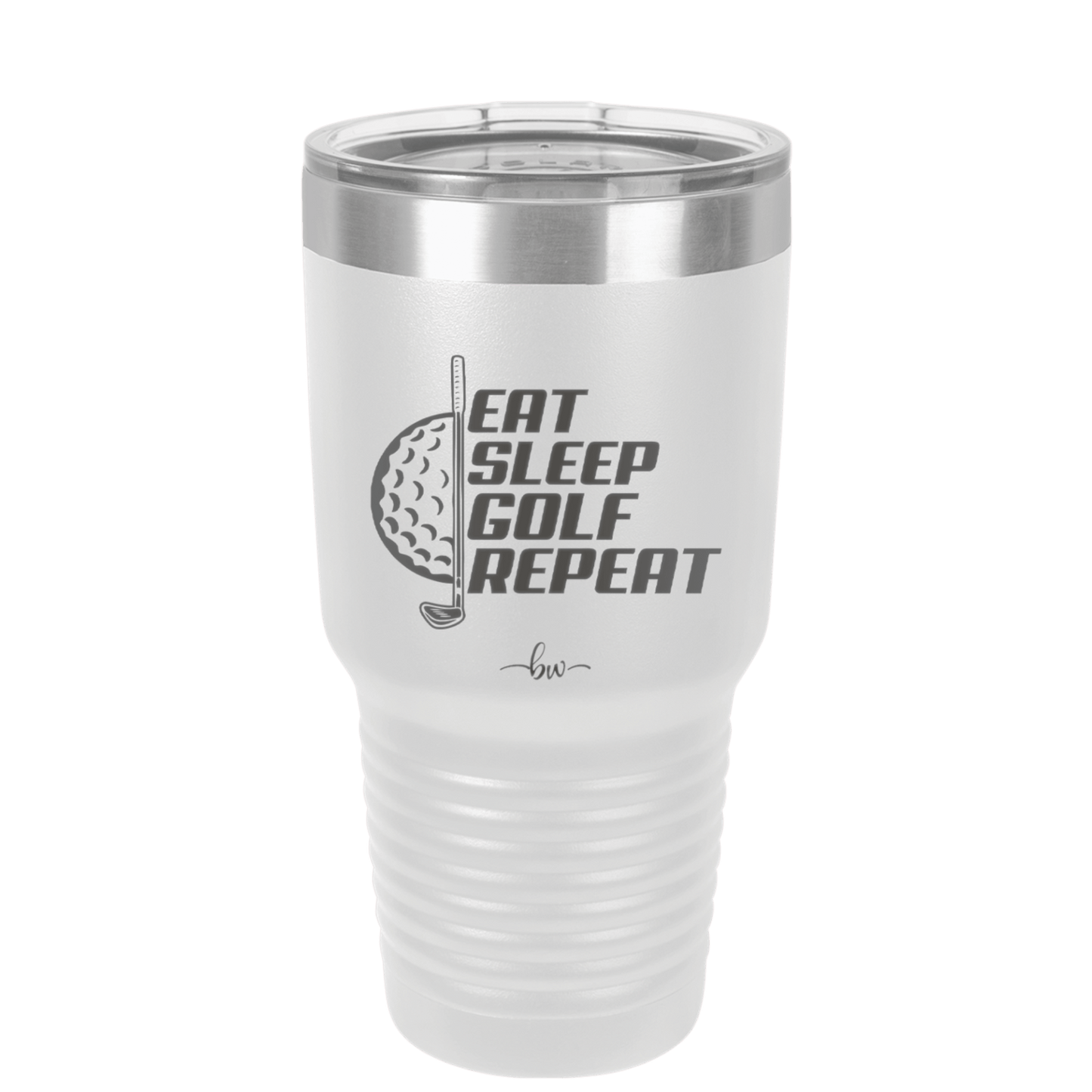 Eat Sleep Golf Repeat 2 - Laser Engraved Stainless Steel Drinkware - 1657 -