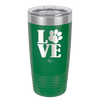 LOVE with Pawprint - Laser Engraved Stainless Steel Drinkware - 1018 -