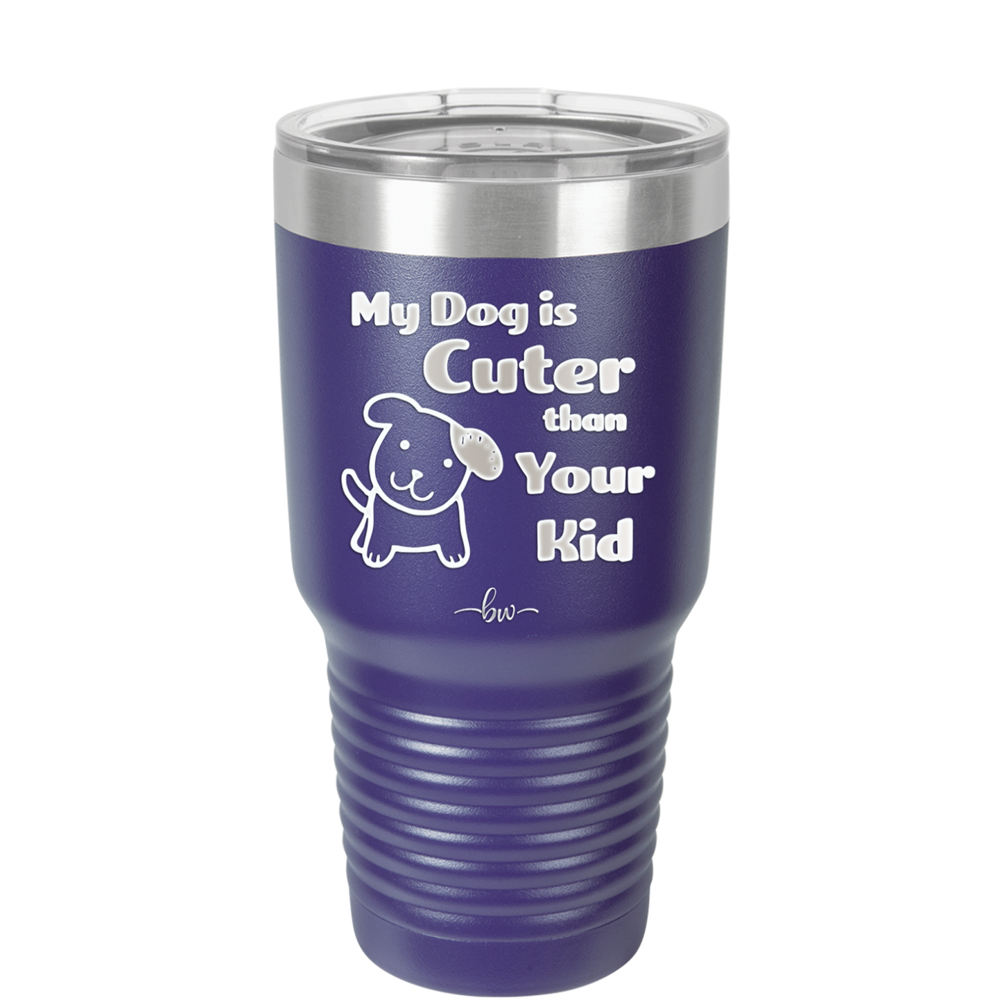 My Dog is Cuter Than Your Kid - Laser Engraved Stainless Steel Drinkware - 1027 -
