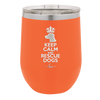 Keep Calm and Rescue Dogs - Laser Engraved Stainless Steel Drinkware - 1029 -