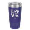 LOVE with Horse Head - Laser Engraved Stainless Steel Drinkware - 1038 -