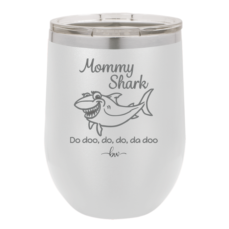 Mommy Shark - Laser Engraved Stainless Steel Drinkware - 1089 -