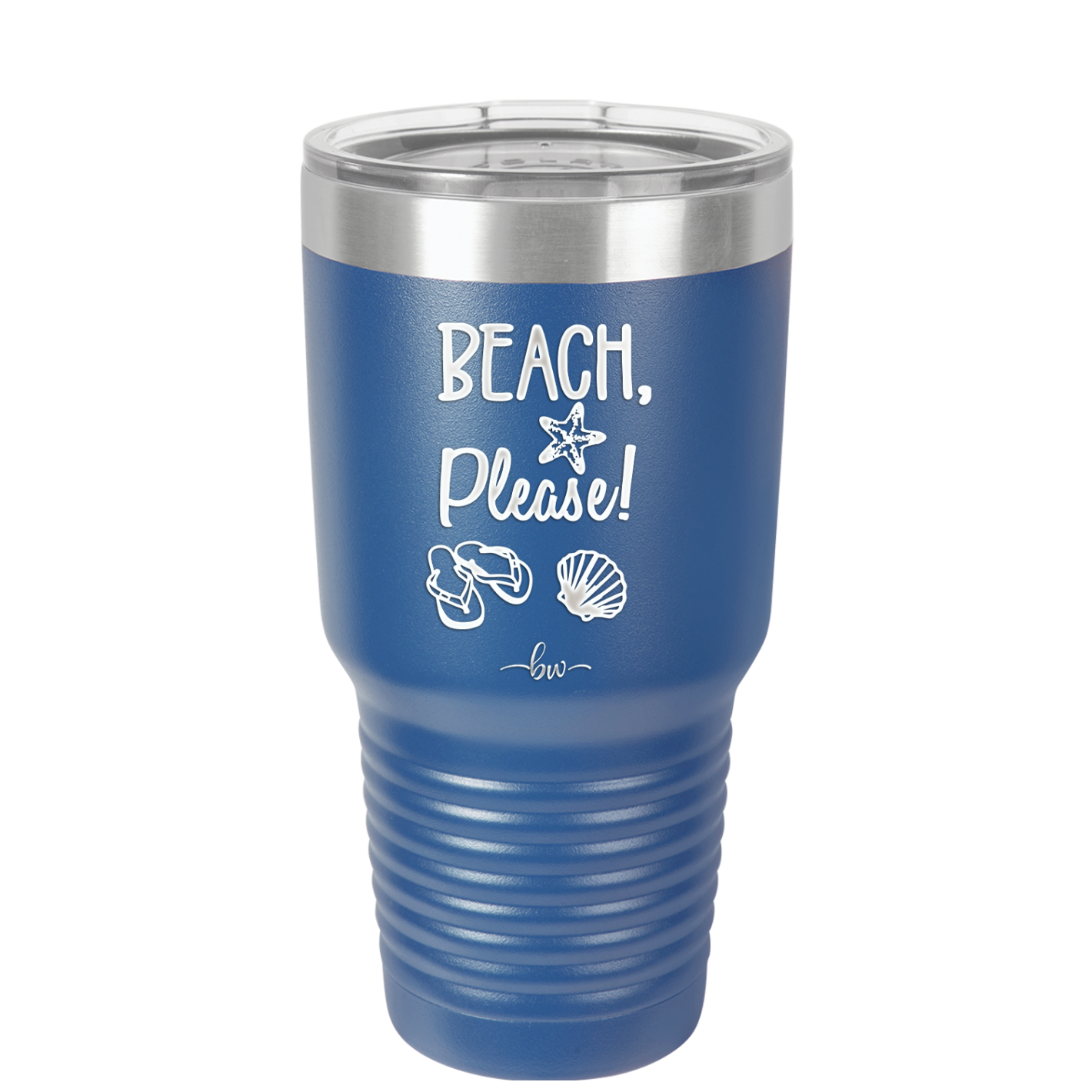 Beach Please - Laser Engraved Stainless Steel Drinkware - 1095 -