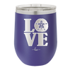 LOVE with Sand Dollar - Laser Engraved Stainless Steel Drinkware - 1100 -
