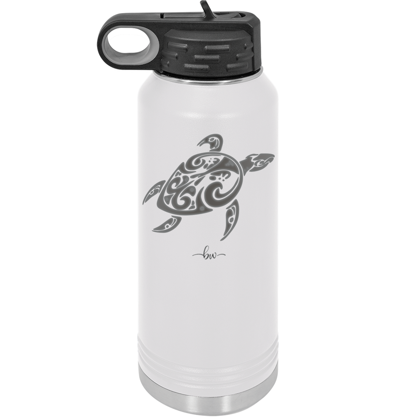 Sea Turtle Tribal - Laser Engraved Stainless Steel Drinkware - 1104 -