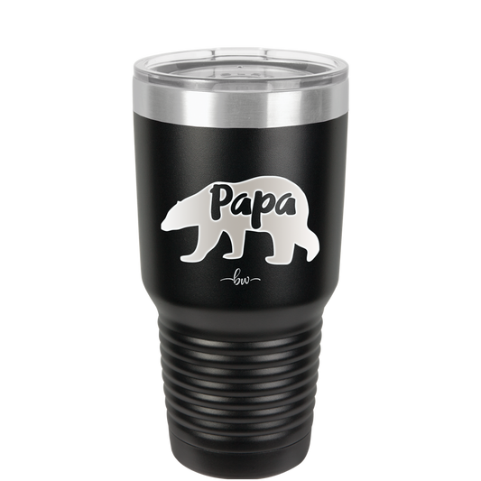 Papa Bear - Laser Engraved Stainless Steel Drinkware - 1140 -