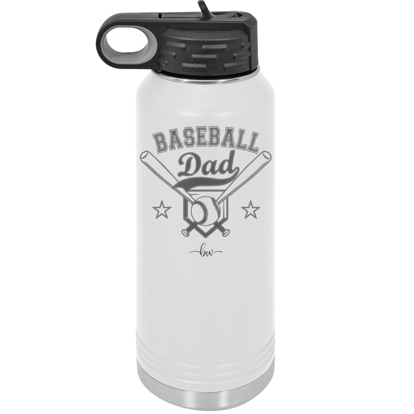 Baseball Dad - Laser Engraved Stainless Steel Drinkware - 1144 -