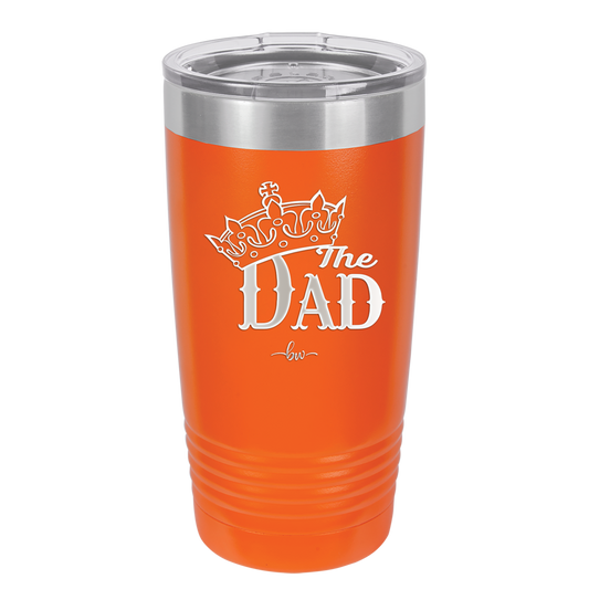 The Dad with Crown - Laser Engraved Stainless Steel Drinkware - 1151 -