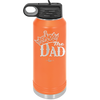 The Dad with Crown - Laser Engraved Stainless Steel Drinkware - 1151 -