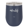 12oz  Mom life wine cup in navy