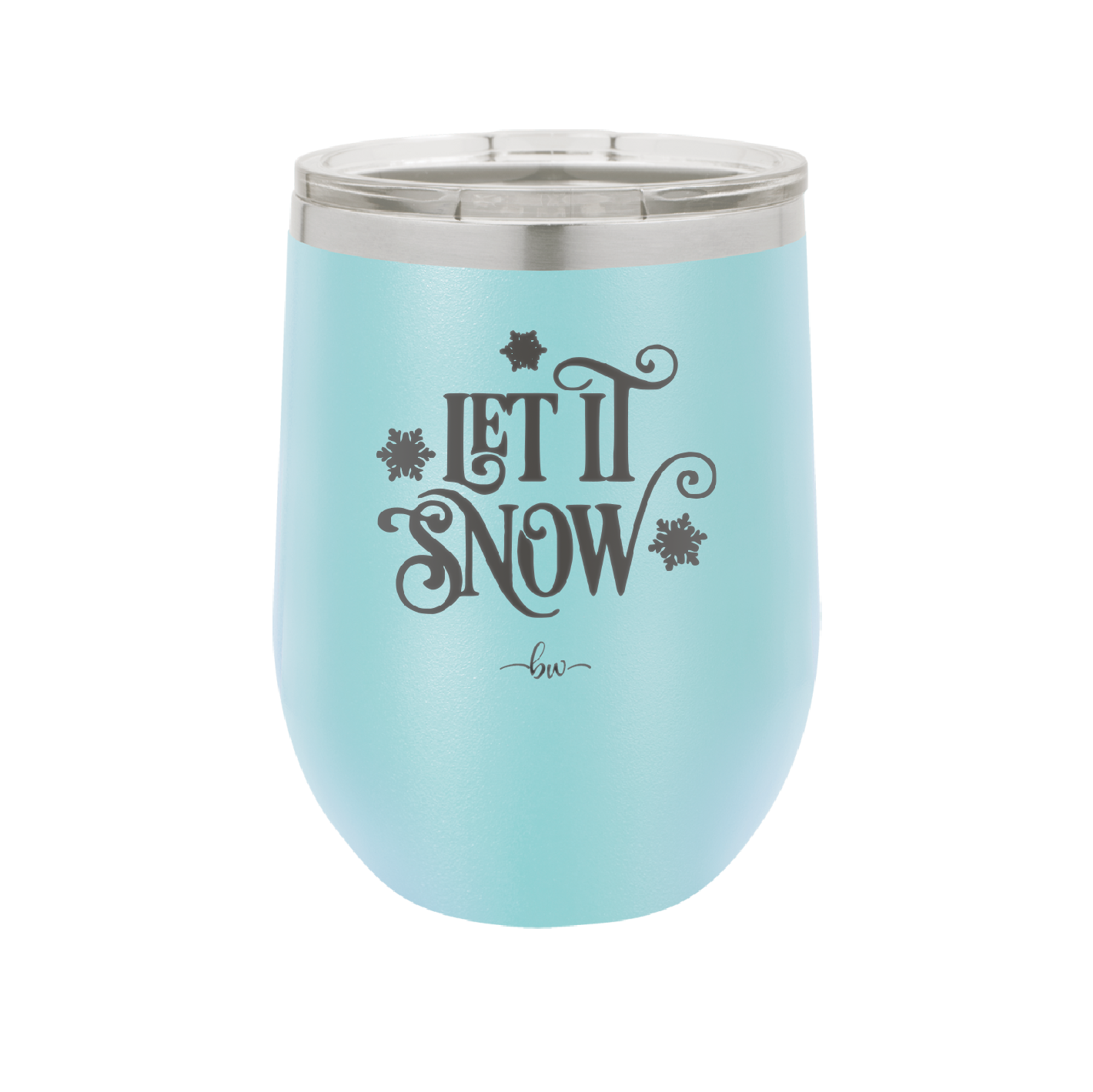Let it Snow - Laser Engraved Stainless Steel Drinkware - 1218 -