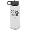 Penguin Pulling Sled with Christmas Gift - Laser Engraved Stainless Steel Drinkware - 1223 -