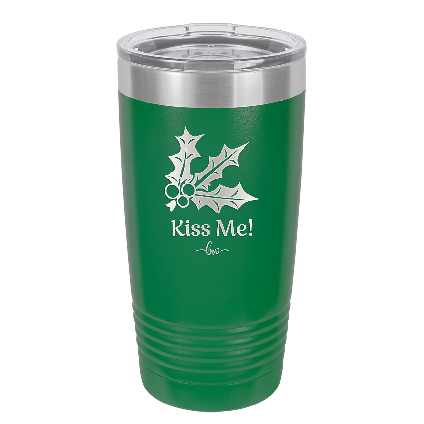 Kiss Me Under the Mistletoe - Laser Engraved Stainless Steel Drinkware - 1227 -