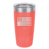 Bullet Flag - Laser Engraved Stainless Steel Drinkware - 1253 -