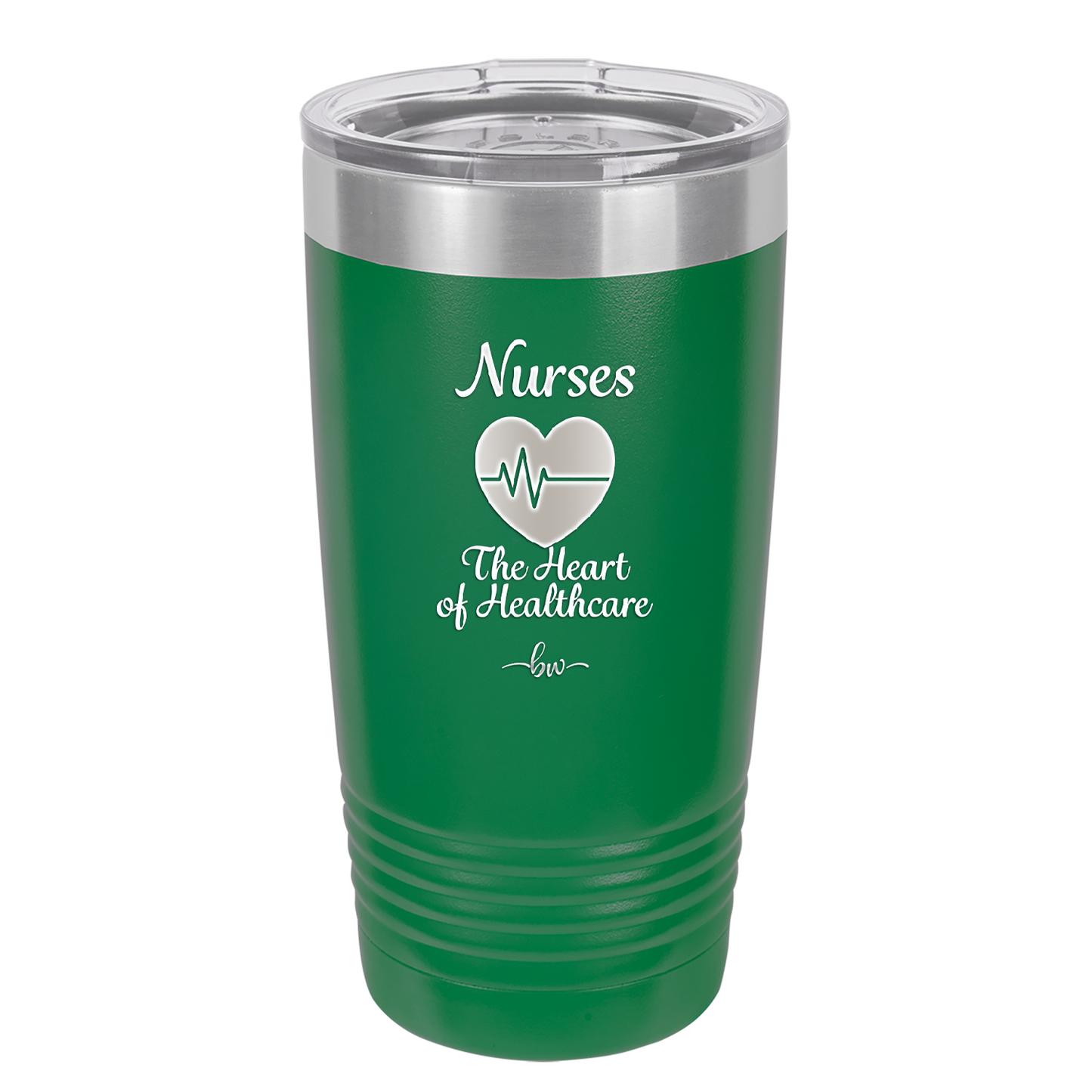 Nursing: The Heart of Healthcare - Laser Engraved Stainless Steel Drinkware - 1272 -