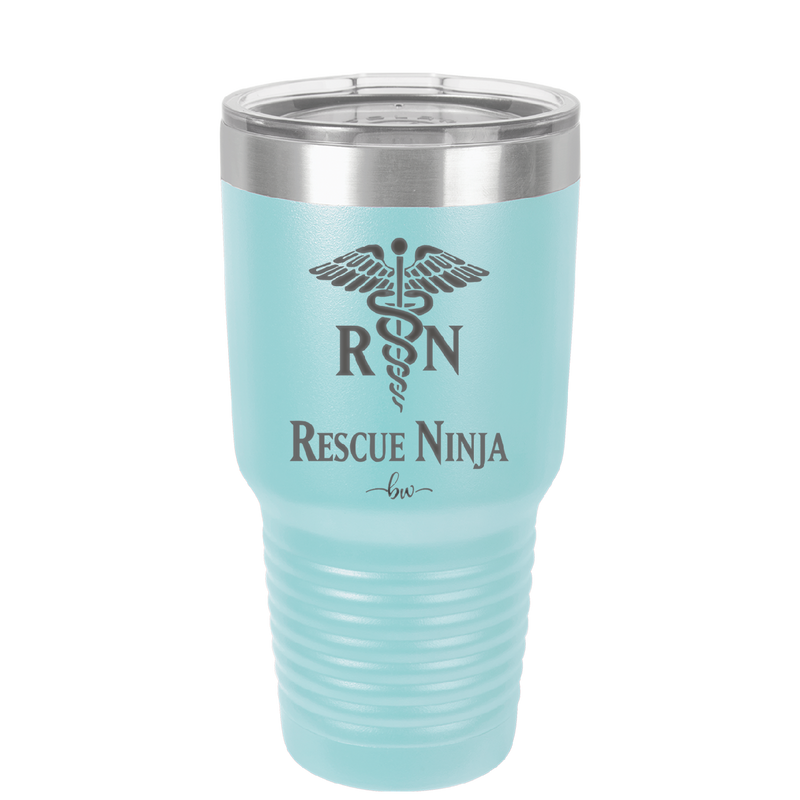 RN Rescue Ninja Nurse Caduceus - Laser Engraved Stainless Steel Drinkware - 1274 -