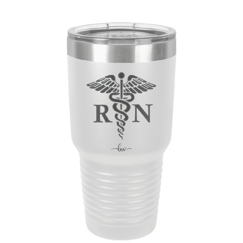 RN Caduceus Nursing - Laser Engraved Stainless Steel Drinkware - 1275 -
