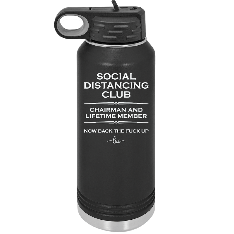 Social Distancing Club - Laser Engraved Stainless Steel Drinkware - 1285 -