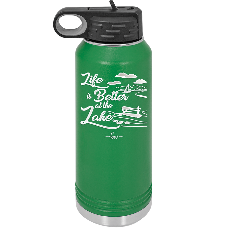 Life is Better on the Lake - Laser Engraved Stainless Steel Drinkware - 1332 -
