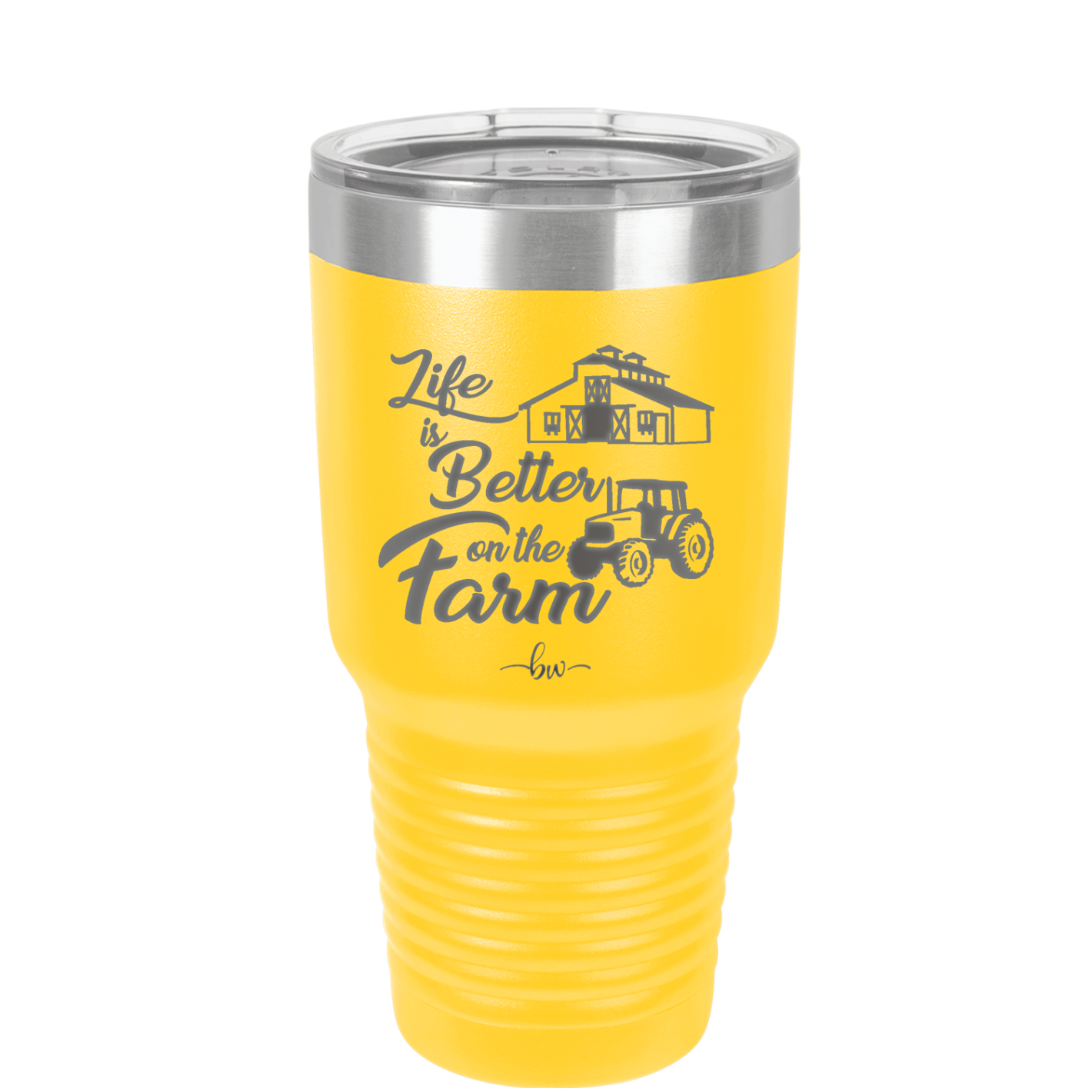 Life is Better on the Farm - Laser Engraved Stainless Steel Drinkware - 1333 -
