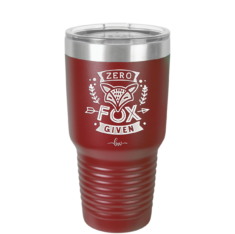Zero Fox Given - Laser Engraved Stainless Steel Drinkware - 1375 -
