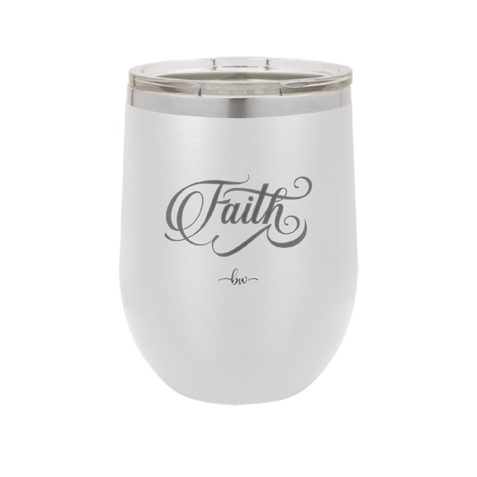 Faith Script - Laser Engraved Stainless Steel Drinkware - 1440 -