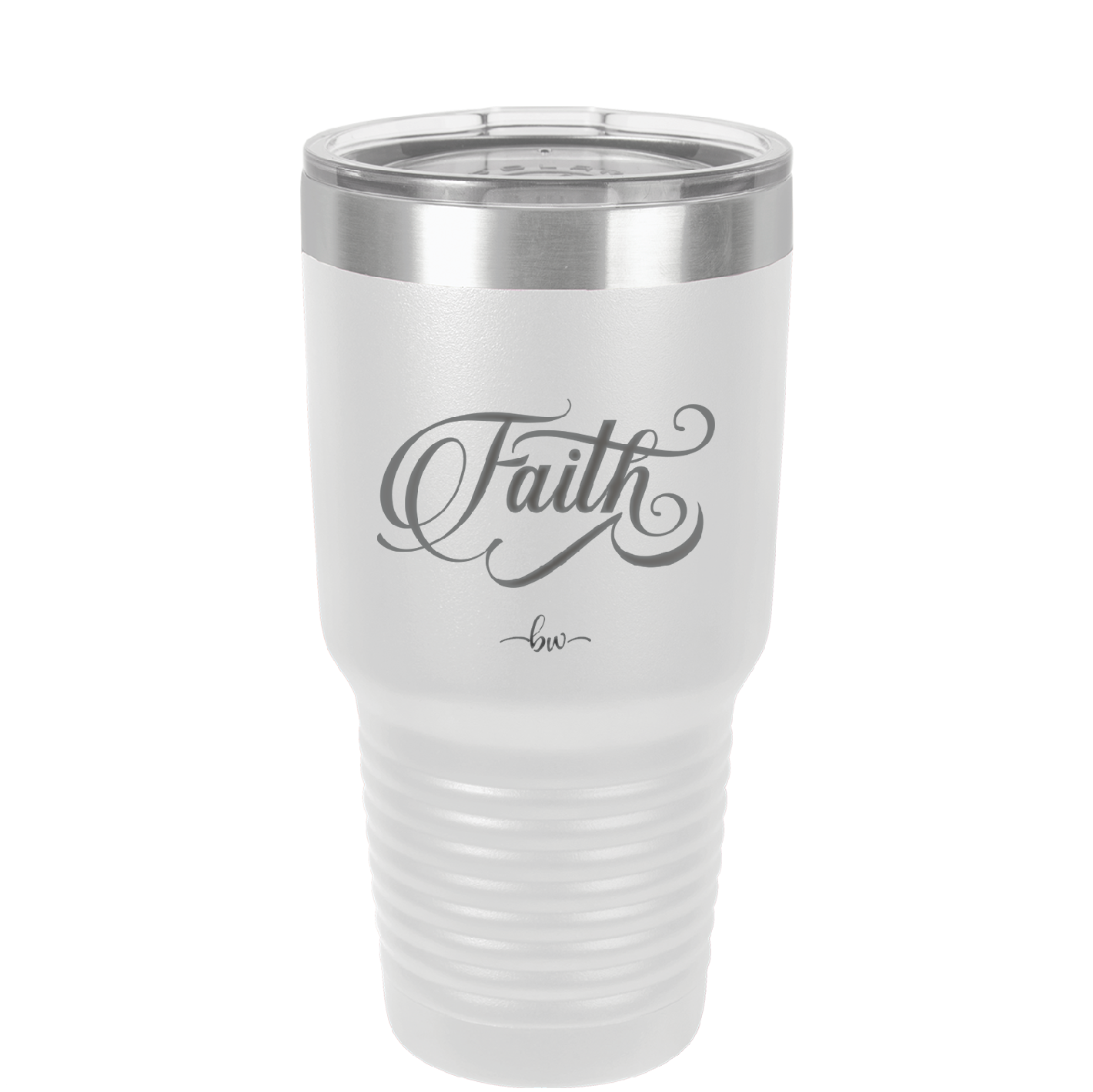 Faith Script - Laser Engraved Stainless Steel Drinkware - 1440 -
