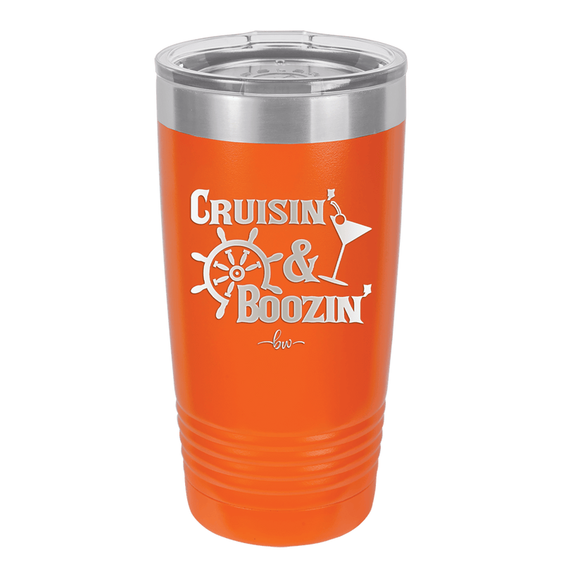 Cruisin and Boozin Cruise 1 - Laser Engraved Stainless Steel Drinkware - 1466 -