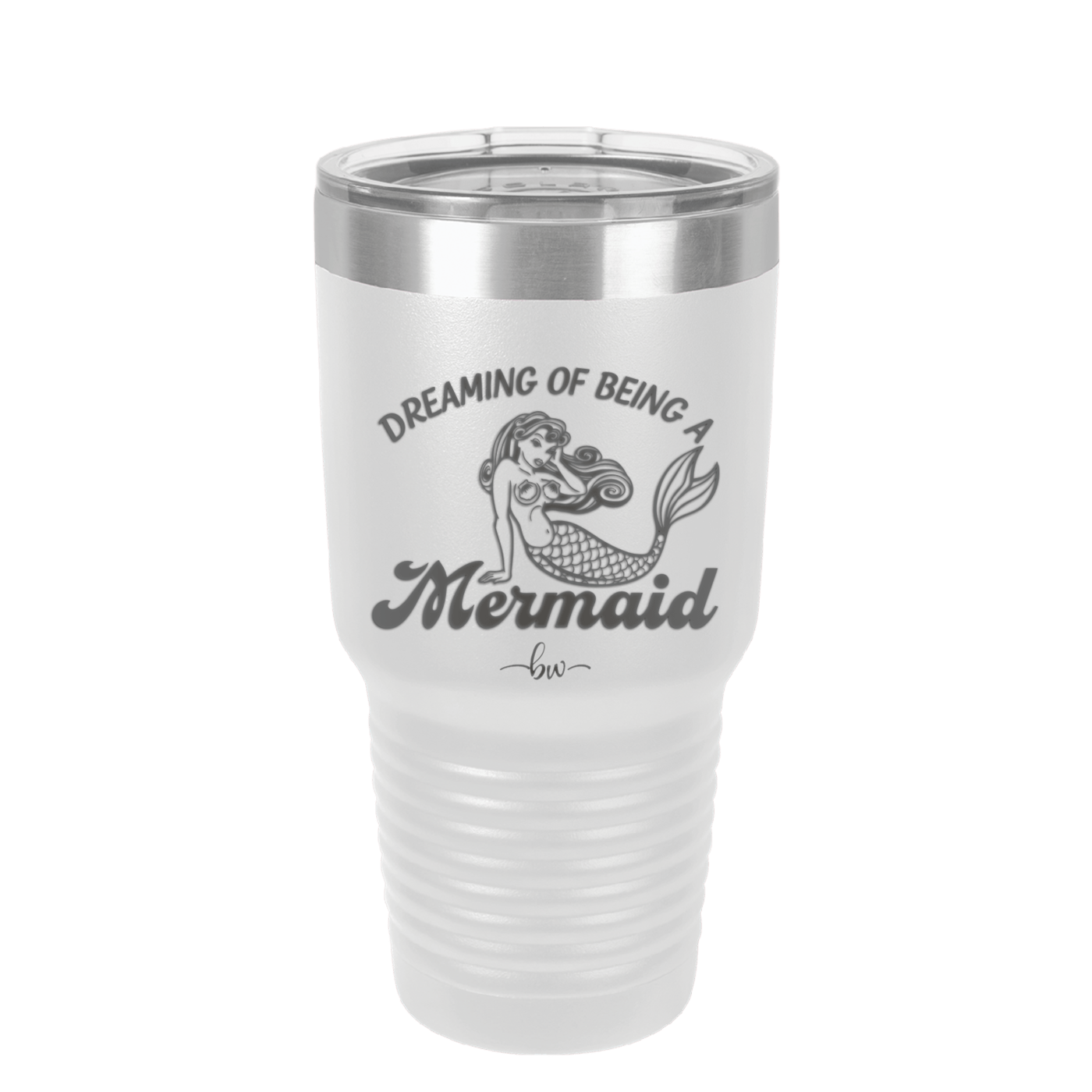 Dreaming of Being a Mermaid 1 - Laser Engraved Stainless Steel Drinkware - 1469 -